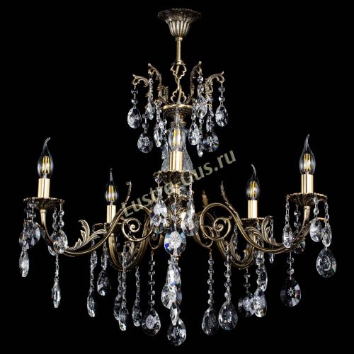 Люстра бронзовая Кассандра Алфея №5/2 звездочка в Саратове Гусь Хрустальный