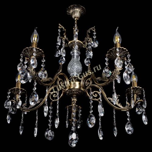 Люстра бронзовая Кассандра Алфея №5/2 звездочка в Саратове Гусь Хрустальный