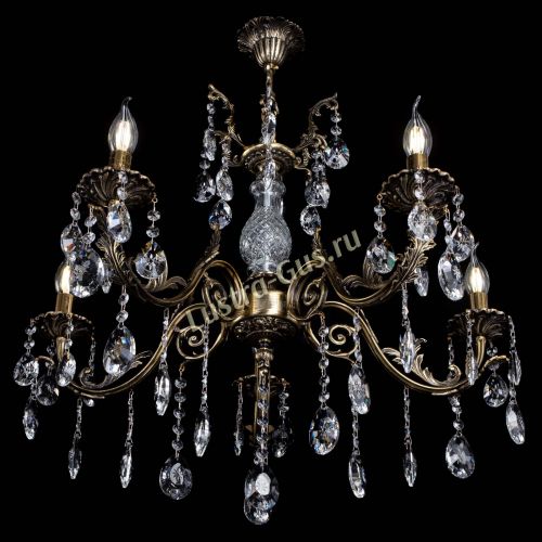 Люстра бронзовая Кассандра Алфея №5/2 звездочка в Саратове Гусь Хрустальный