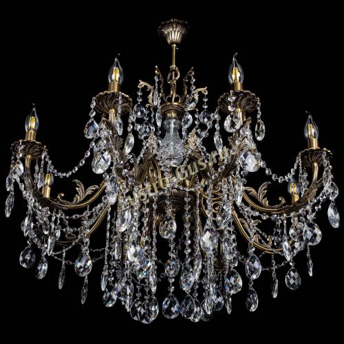 Люстра бронзовая Кассандра Алфея №8/1 баден в Саратове Гусь Хрустальный