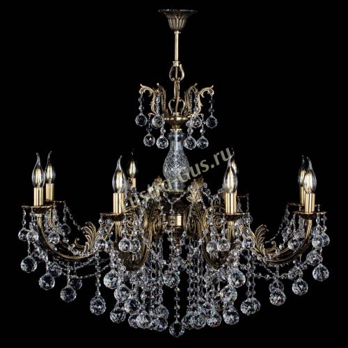 Люстра бронзовая Кассандра Алфея №8/1 шар в Саратове Гусь Хрустальный