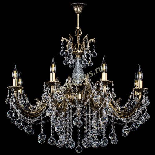 Люстра бронзовая Кассандра Алфея №8/1 шар в Саратове Гусь Хрустальный