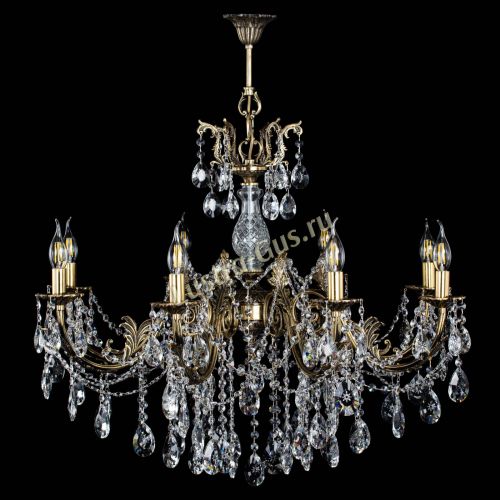 Люстра бронзовая Кассандра Алфея №8/1 звездочка в Саратове Гусь Хрустальный