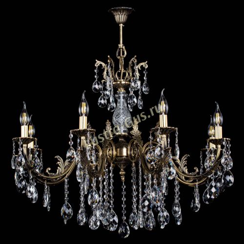 Люстра бронзовая Кассандра Алфея №8/2 баден в Саратове Гусь Хрустальный