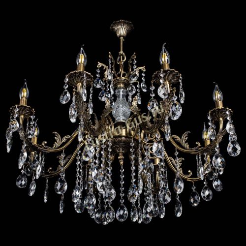 Люстра бронзовая Кассандра Алфея №8/2 баден в Саратове Гусь Хрустальный