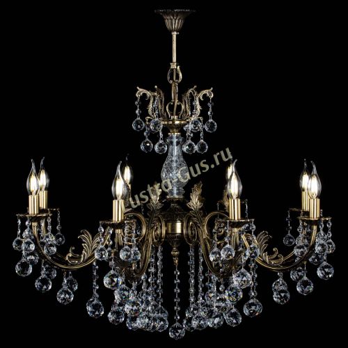 Люстра бронзовая Кассандра Алфея №8/2 шар в Саратове Гусь Хрустальный