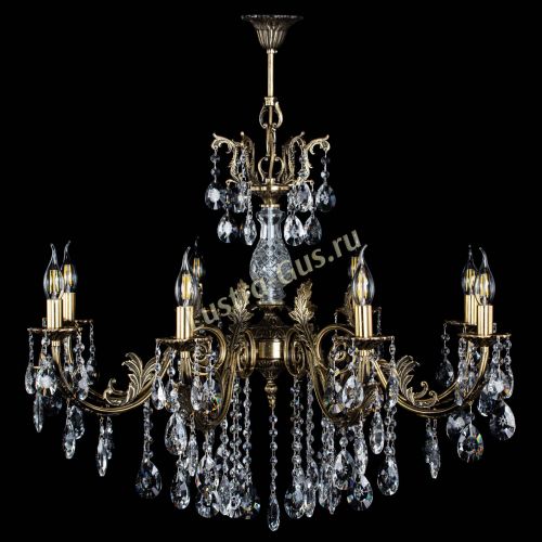 Люстра бронзовая Кассандра Алфея №8/2 звездочка в Саратове Гусь Хрустальный