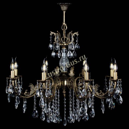 Люстра бронзовая Кассандра Алфея №8/2 звездочка в Саратове Гусь Хрустальный