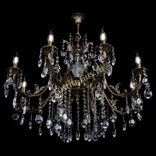 Люстра бронзовая Кассандра Алфея №8/2 звездочка в Саратове Гусь Хрустальный