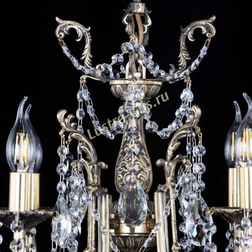 Люстра бронзовая Матильда №4 Лучик в Саратове Гусь Хрустальный