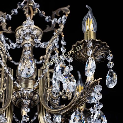 Люстра бронзовая Матильда №4 Лучик в Саратове Гусь Хрустальный