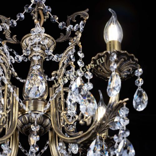 Люстра бронзовая Матильда №4 Лучик в Саратове Гусь Хрустальный