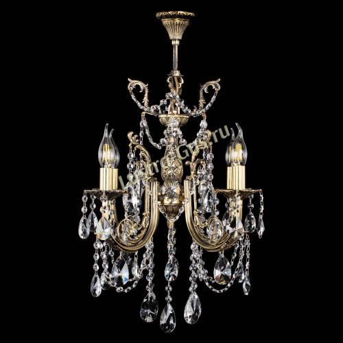 Люстра бронзовая Матильда №4 Лучик в Саратове Гусь Хрустальный