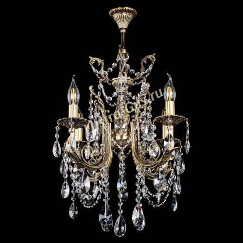 Люстра бронзовая Матильда №4 Лучик в Саратове Гусь Хрустальный