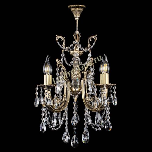 Люстра бронзовая Матильда №4 Журавлик в Саратове Гусь Хрустальный