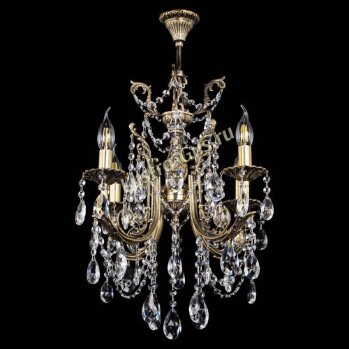 Люстра бронзовая Матильда №4 Журавлик в Саратове Гусь Хрустальный