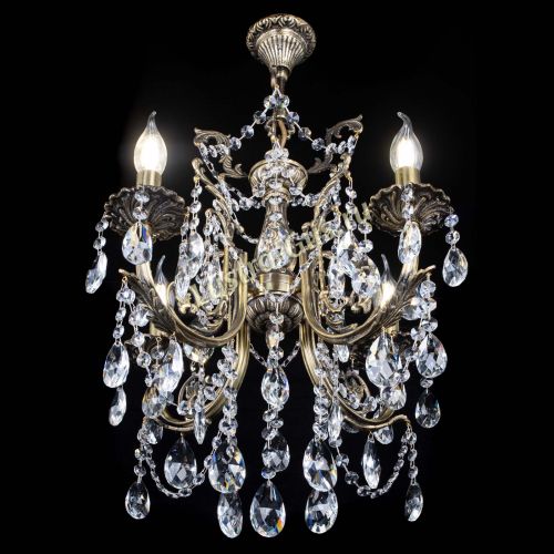 Люстра бронзовая Матильда №4 Журавлик в Саратове Гусь Хрустальный