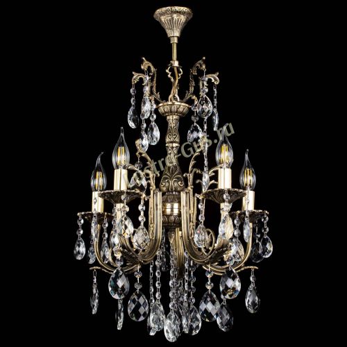 Люстра бронзовая Матильда №5/2 Баден в Саратове Гусь Хрустальный