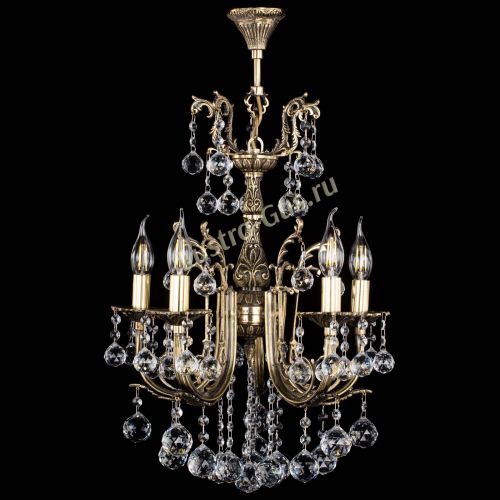 Люстра бронзовая Матильда №5/2 Шар в Саратове Гусь Хрустальный