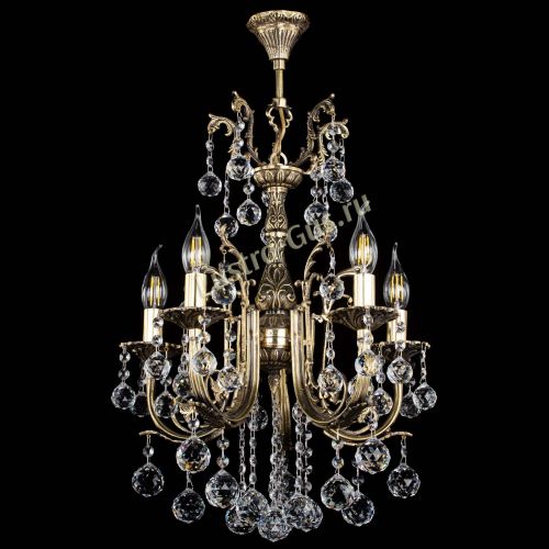 Люстра бронзовая Матильда №5/2 Шар в Саратове Гусь Хрустальный