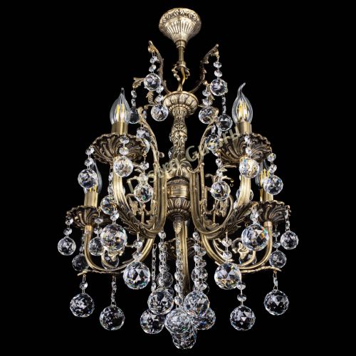 Люстра бронзовая Матильда №5/2 Шар в Саратове Гусь Хрустальный