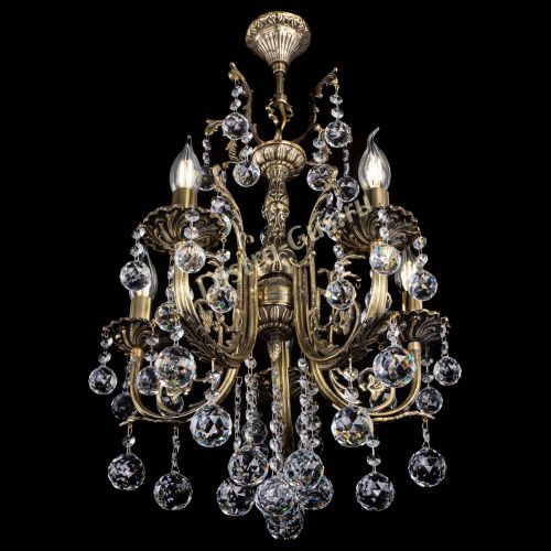 Люстра бронзовая Матильда №5/2 Шар в Саратове Гусь Хрустальный