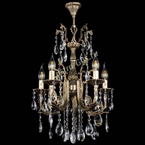 Люстра бронзовая Матильда №5/2 Журавлик в Саратове Гусь Хрустальный