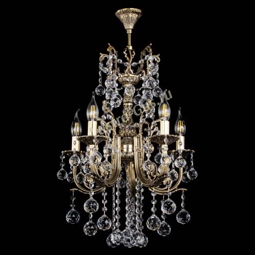 Люстра бронзовая Матильда №5/3 Шар в Саратове Гусь Хрустальный