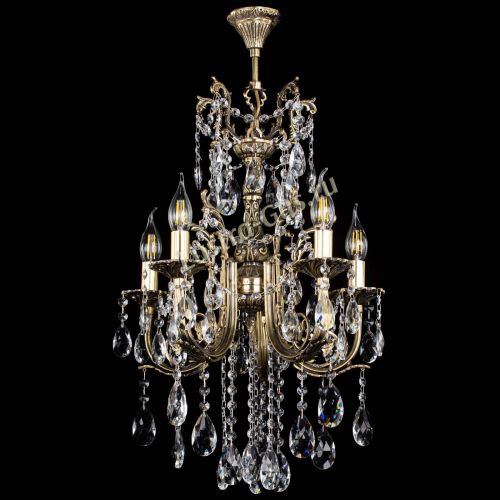 Люстра бронзовая Матильда №5/3 Журавлик в Саратове Гусь Хрустальный