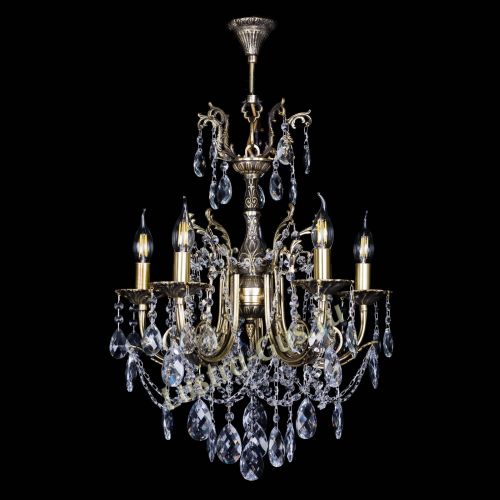 Люстра бронзовая Матильда №5 Баден в Саратове Гусь Хрустальный