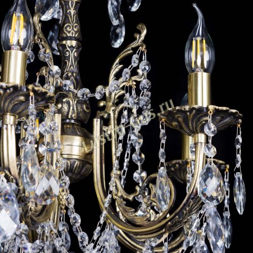 Люстра бронзовая Матильда №5 Баден в Саратове Гусь Хрустальный