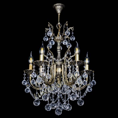 Люстра бронзовая Матильда №5 Шар в Саратове Гусь Хрустальный