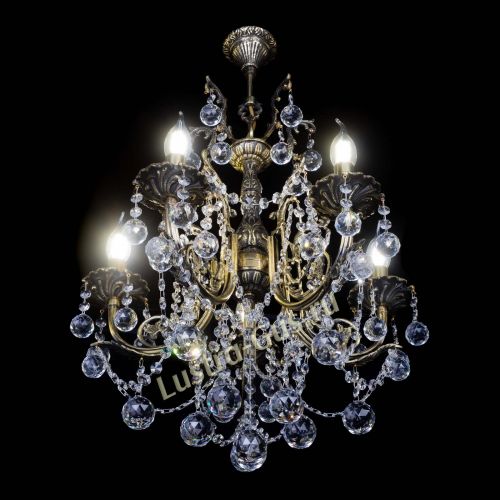 Люстра бронзовая Матильда №5 Шар в Саратове Гусь Хрустальный