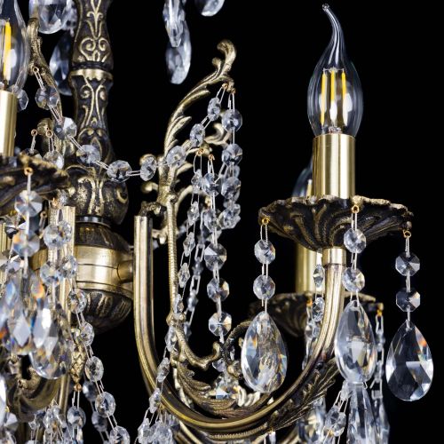 Люстра бронзовая Матильда №5 Журавлик в Саратове Гусь Хрустальный