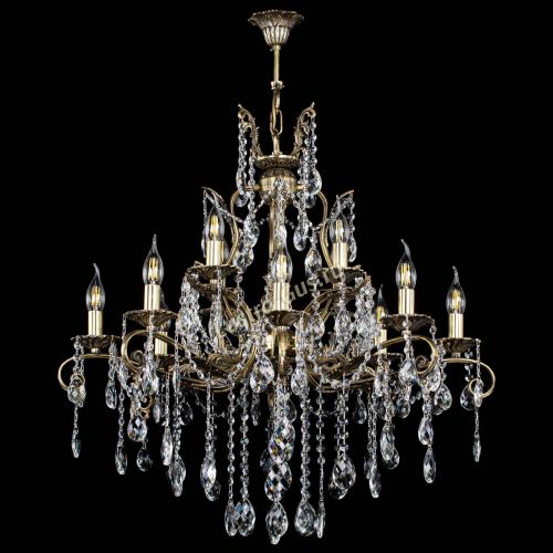 Люстра бронзовая Мелания №12/2 баден в Саратове Гусь Хрустальный