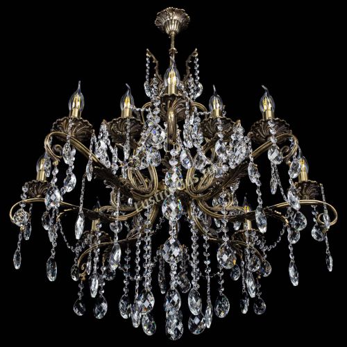 Люстра бронзовая Мелания №12/2 баден в Саратове Гусь Хрустальный