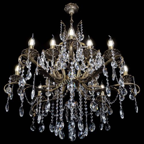 Люстра бронзовая Мелания №12/2 баден в Саратове Гусь Хрустальный