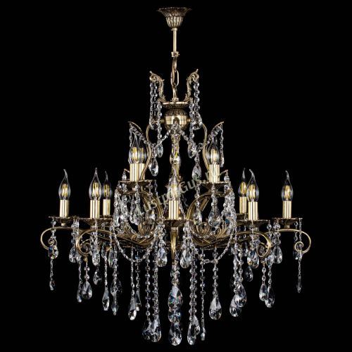 Люстра бронзовая Мелания №12/2 лучик в Саратове Гусь Хрустальный