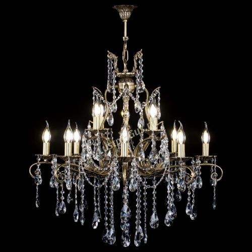 Люстра бронзовая Мелания №12/2 лучик в Саратове Гусь Хрустальный