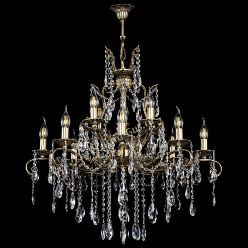 Люстра бронзовая Мелания №12/2 журавлик в Саратове Гусь Хрустальный