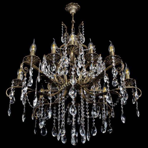 Люстра бронзовая Мелания №12/2 журавлик в Саратове Гусь Хрустальный