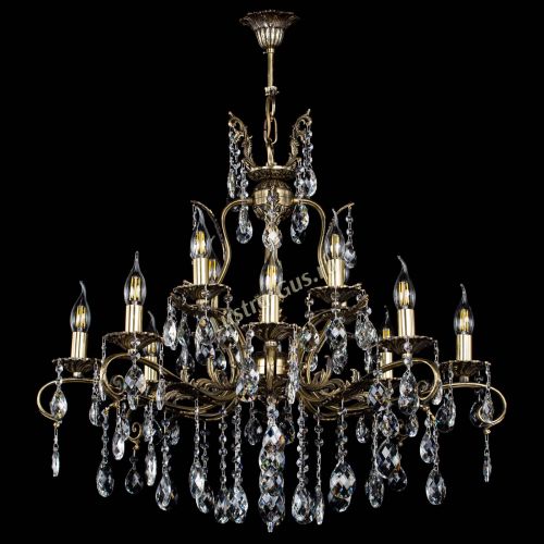 Люстра бронзовая Мелания №12/1 баден в Саратове Гусь Хрустальный