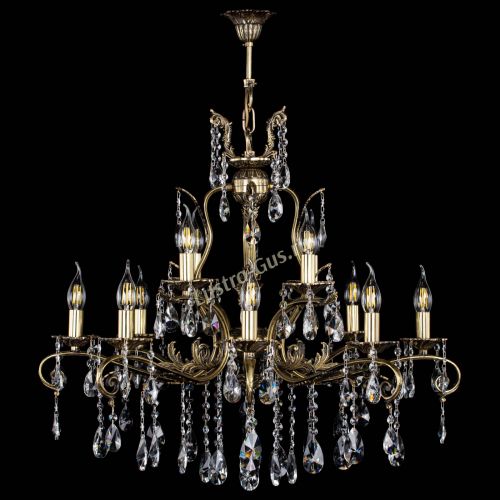 Люстра бронзовая Мелания №12/1 лучик в Саратове Гусь Хрустальный