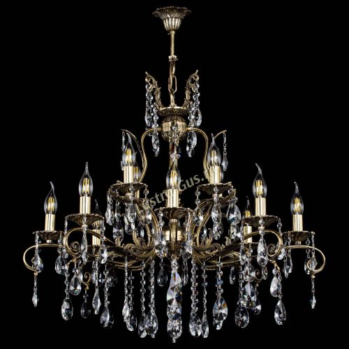 Люстра бронзовая Мелания №12/1 лучик в Саратове Гусь Хрустальный