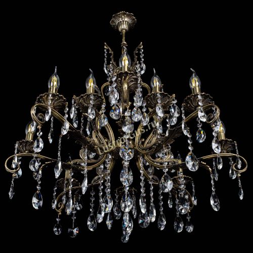 Люстра бронзовая Мелания №12/1 лучик в Саратове Гусь Хрустальный