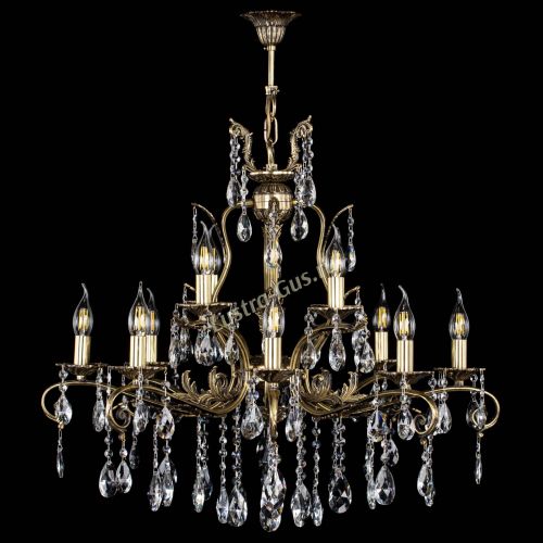 Люстра бронзовая Мелания №12/1 журавлик в Саратове Гусь Хрустальный