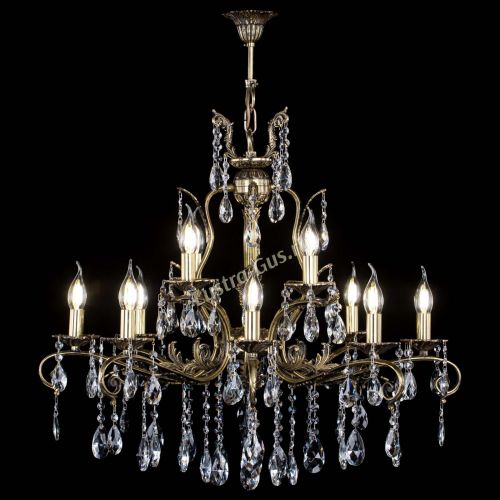 Люстра бронзовая Мелания №12/1 журавлик в Саратове Гусь Хрустальный