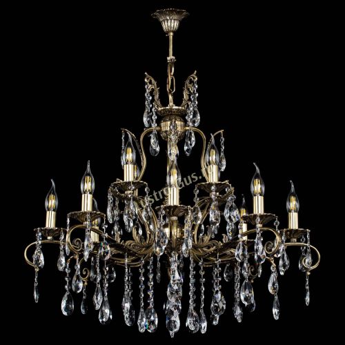 Люстра бронзовая Мелания №12/1 журавлик в Саратове Гусь Хрустальный