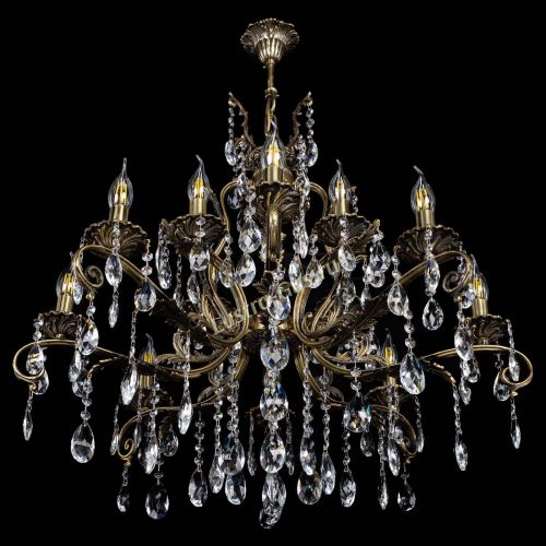 Люстра бронзовая Мелания №12/1 журавлик в Саратове Гусь Хрустальный