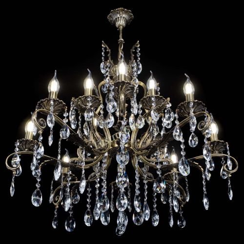 Люстра бронзовая Мелания №12/1 журавлик в Саратове Гусь Хрустальный